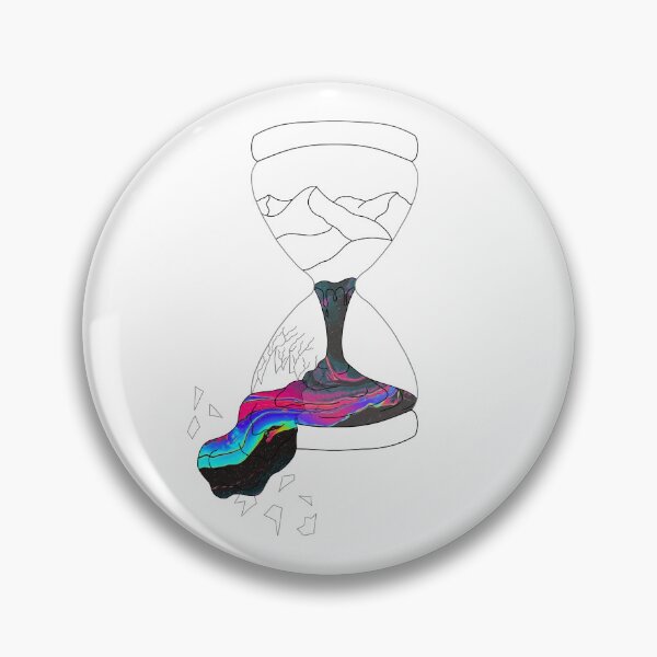Item preview, Broken Hourglass Oil Spill - Black Lined designed and sold by Dimez7.