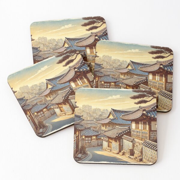 Item preview, Aldea Hanok Bukchon de Seúl designed and sold by unrealartwork.