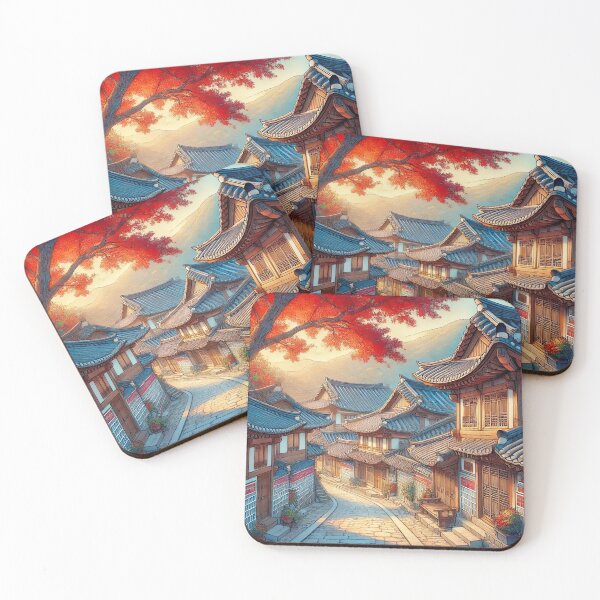 Item preview, Seoul Bukchon Hanok Village designed and sold by unrealartwork.