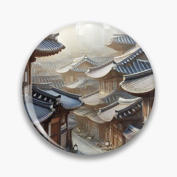 Item preview, Seoul Bukchon Hanok Village designed and sold by unrealartwork.