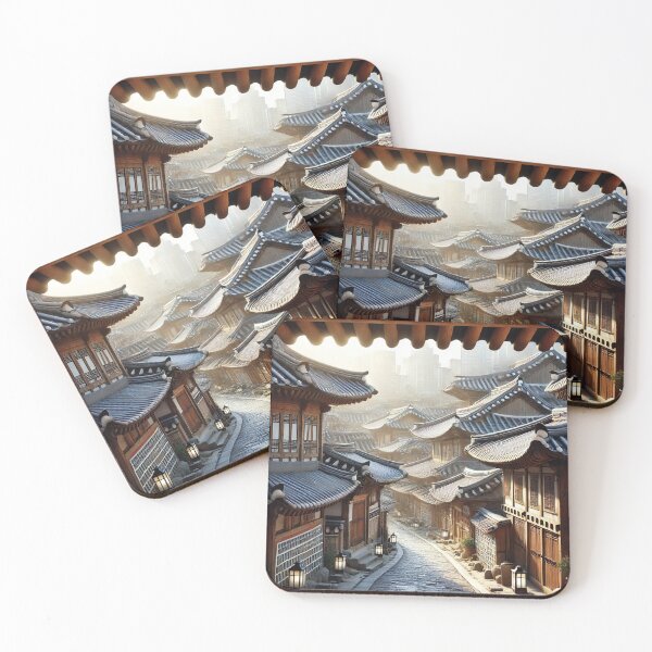 Item preview, Seoul Bukchon Hanok Village designed and sold by unrealartwork.