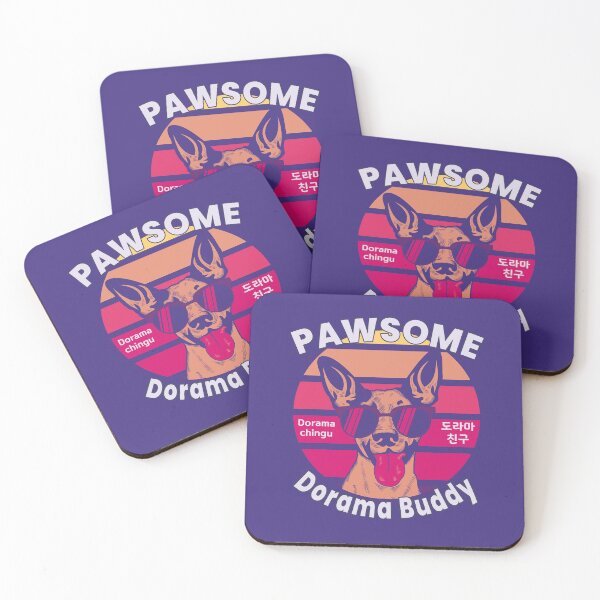Item preview, Pawsome Dorama Buddy Sunset Dog Art designed and sold by KGlam.