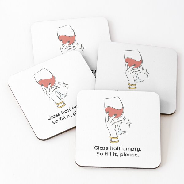 Item preview, Wine glass half full. designed and sold by WhackoDesigns.
