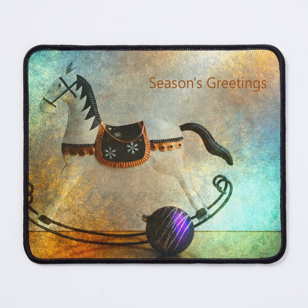 Item preview, Season's Greeting Rocking Horse and Bauble designed and sold by Joy Watson - Natural Light Photography .