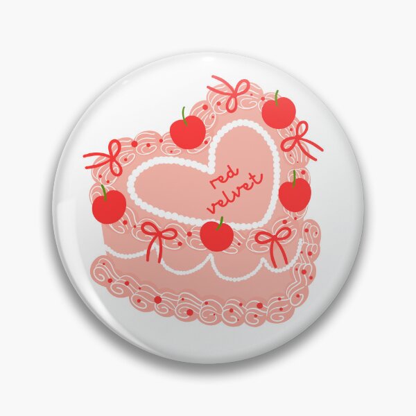 Item preview, RED VELVET Vintage Cherry Cake designed and sold by simon's  heart ♡.