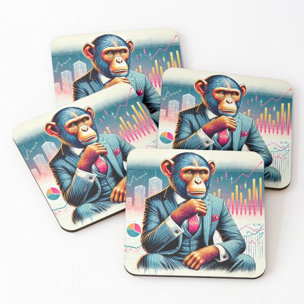 Item preview, Mercado financiero de Thinking Monkey designed and sold by unrealartwork.
