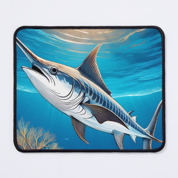 Item preview, Majestic Swordfish in the Ocean Depths designed and sold by takeng07.