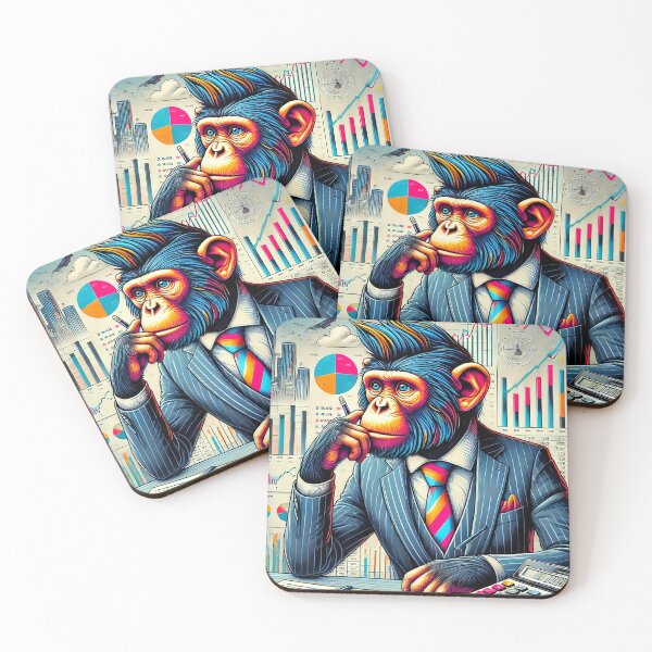 Item preview, Mercado financiero de Thinking Monkey designed and sold by unrealartwork.