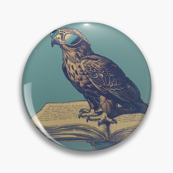 Item preview, Wizard Animal - Eagle Wearing Sunglasses with a Magic Spell Book designed and sold by M-Lune-S.