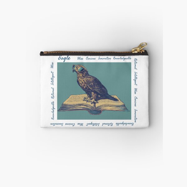 Item preview, Wizard Animal - Eagle Wearing Sunglasses with a Magic Spell Book designed and sold by M-Lune-S.
