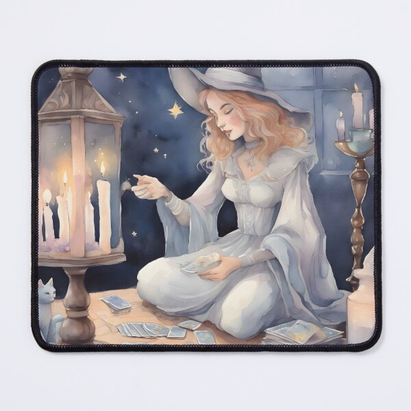 Item preview, White Witch Practicing Magic designed and sold by Shopatmarlow.