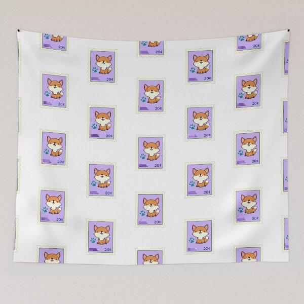 Item preview, Kawaii Fox Stamp designed and sold by kawaiilife.