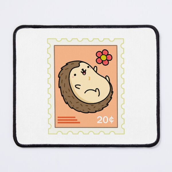 Item preview, Kawaii Hedgehog Stamp designed and sold by kawaiilife.