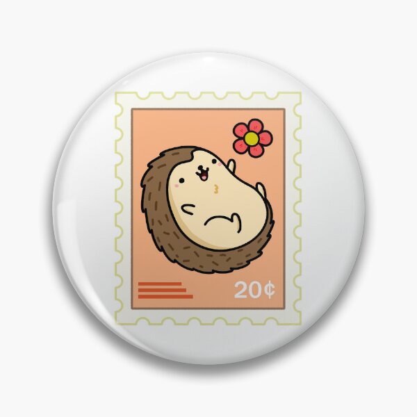Item preview, Kawaii Hedgehog Stamp designed and sold by kawaiilife.