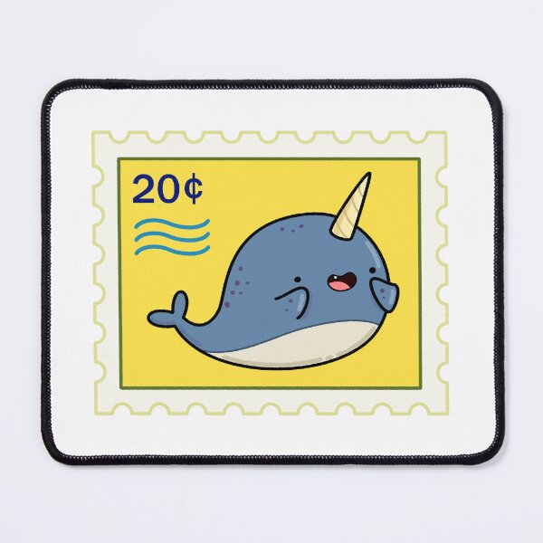 Item preview, Kawaii Narwhal Stamp designed and sold by kawaiilife.