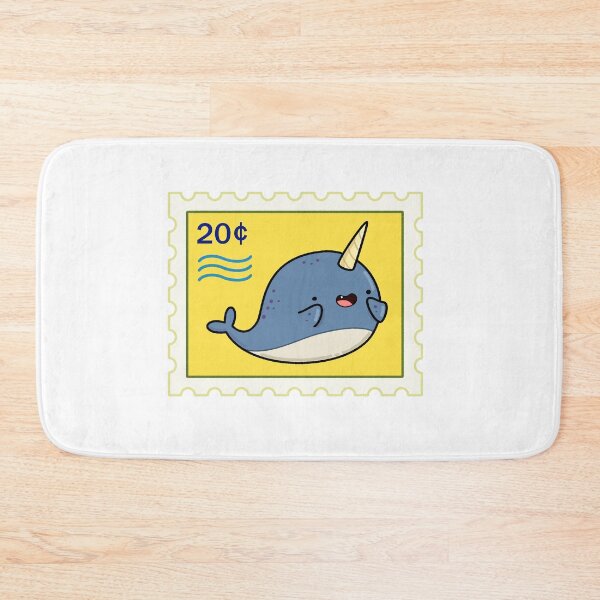 Item preview, Kawaii Narwhal Stamp designed and sold by kawaiilife.