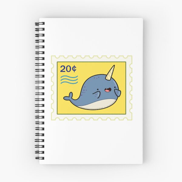 Item preview, Kawaii Narwhal Stamp designed and sold by kawaiilife.