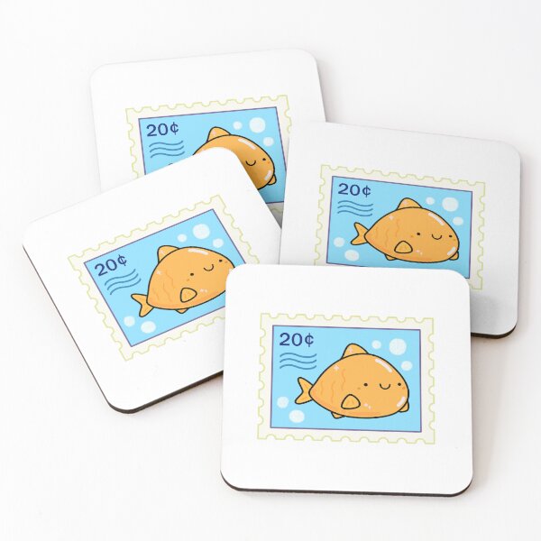 Artikelvorschau, Kawaii Fisch Stempel entworfen und verkauft von kawaiilife.