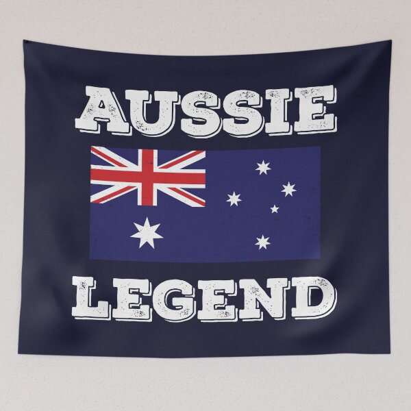 Item preview, Aussie Legend Australia Flag designed and sold by teesaurus.