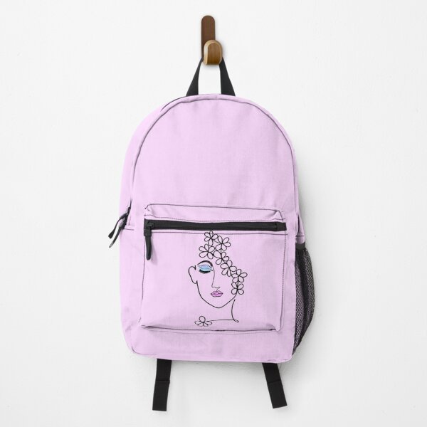 Item preview, Lady with flowers line art designed and sold by Lily Rose Doodle.