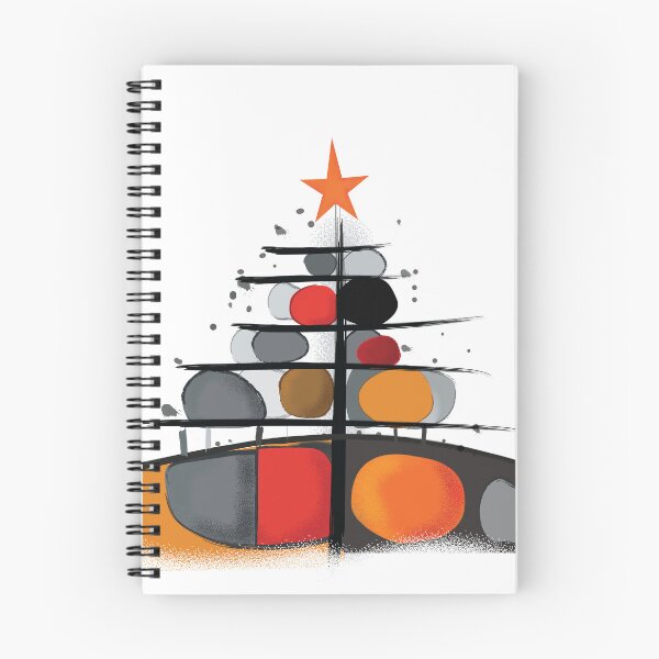Item preview, Christmas Bauhaus inspired art work, Modern and Bright Holiday Christmas tree, Bright Abstract Xmas, Gift Ideas, Midcentury modern designed and sold by BrightStreet.