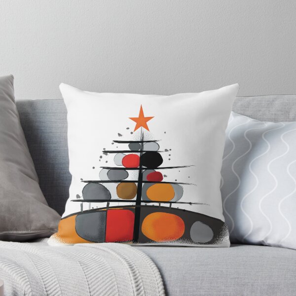 Item preview, Christmas Bauhaus inspired art work, Modern and Bright Holiday Christmas tree, Bright Abstract Xmas, Gift Ideas, Midcentury modern designed and sold by BrightStreet.