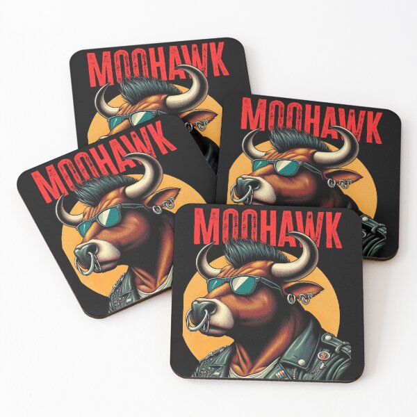Item preview, Moohawk - Punk Hairstyle Dad Joke designed and sold by Matthew Kinnersly.