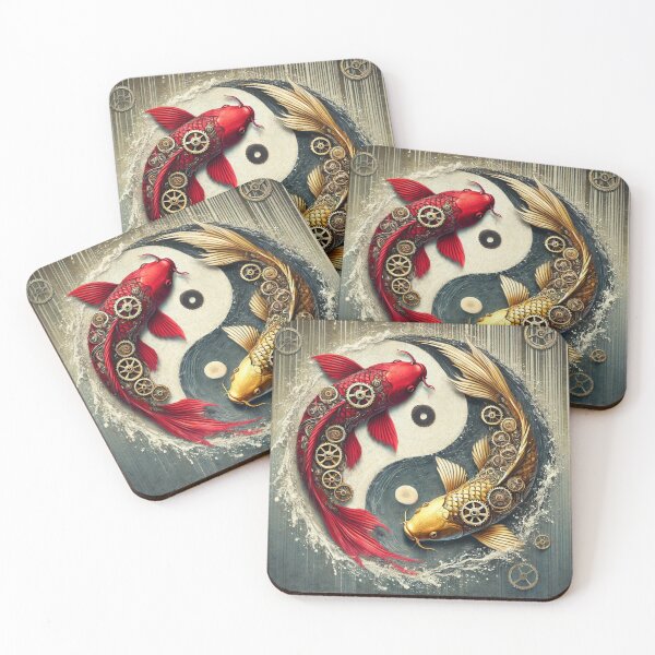 Item preview, Gear koi fish yin yang designed and sold by TopSprint.