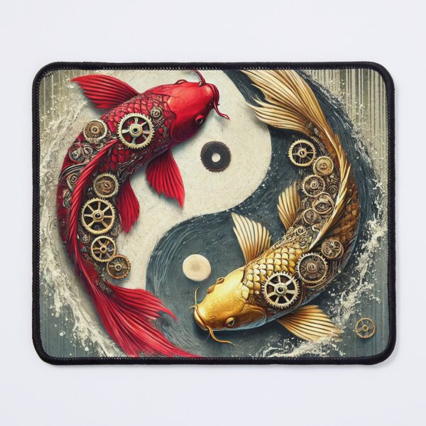 Item preview, Gear koi fish yin yang designed and sold by TopSprint.