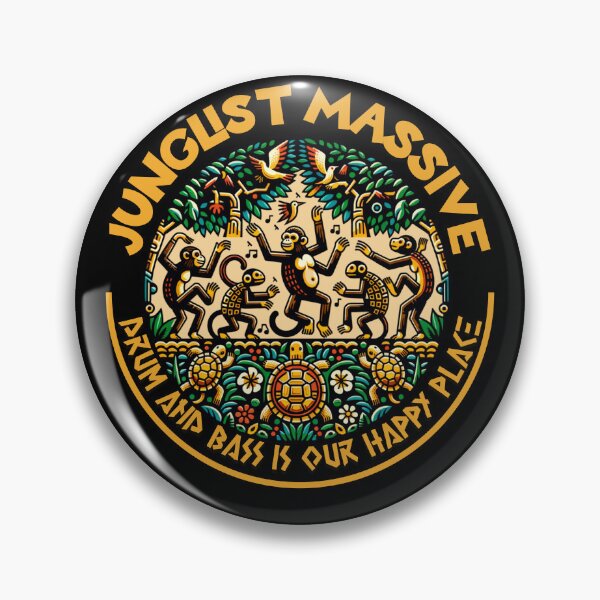 Item preview, JUNGLIST  - DNB Happy Place Monkeys (Yellow)  designed and sold by Discothreadz.