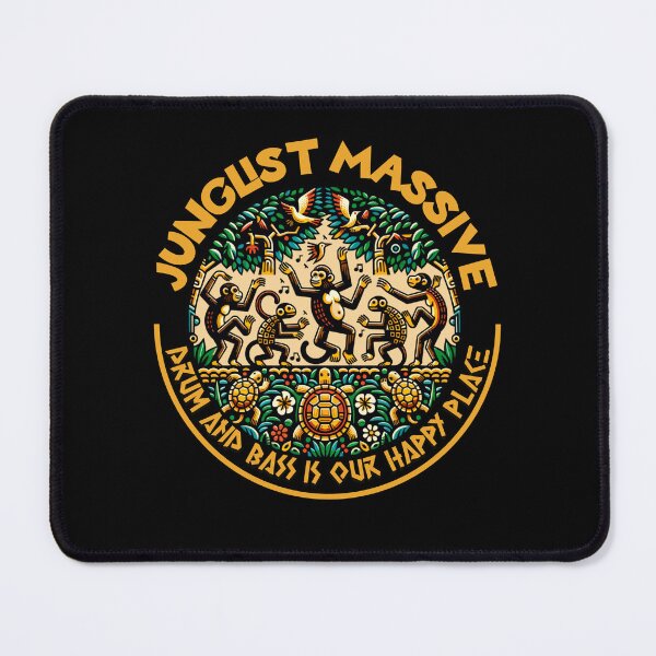 Item preview, JUNGLIST  - DNB Happy Place Monkeys (Yellow)  designed and sold by Discothreadz.