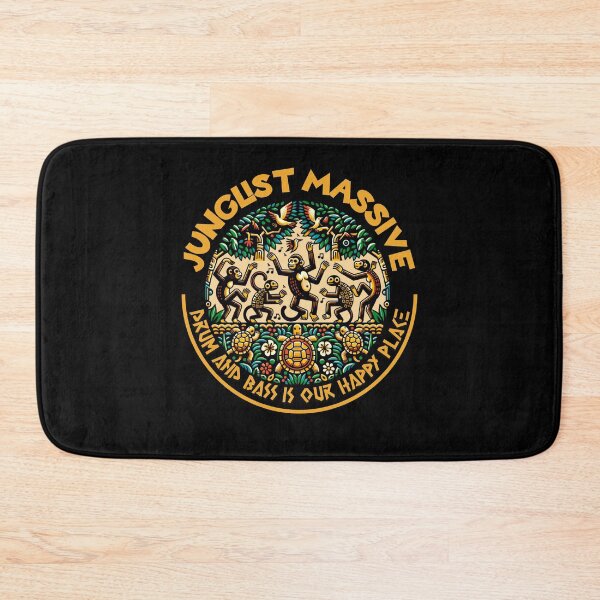 Item preview, JUNGLIST  - DNB Happy Place Monkeys (Yellow)  designed and sold by Discothreadz.