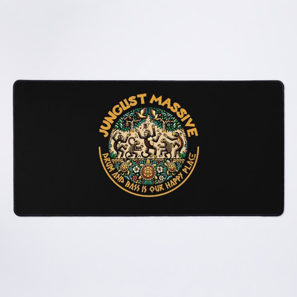 Item preview, JUNGLIST - DNB Happy Place Monkeys (Yellow) designed and sold by Discothreadz.