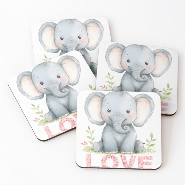 Item preview, adorable baby elephant  designed and sold by Natthiya Minimal.