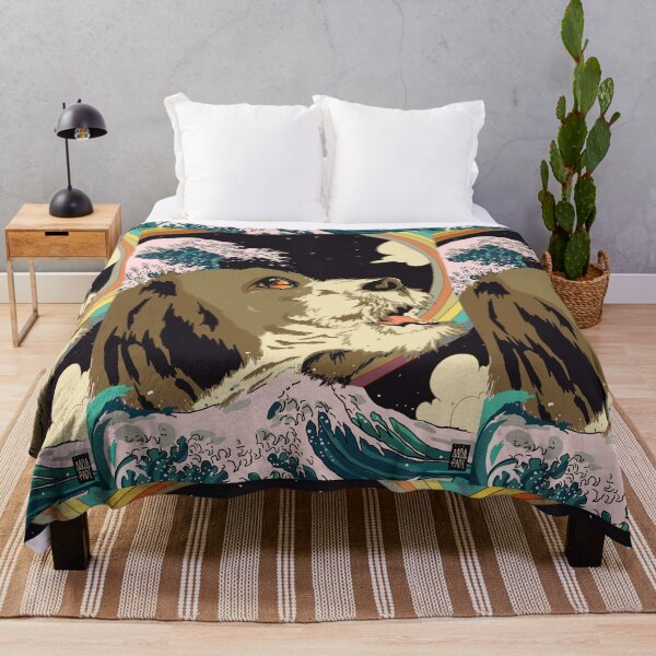 Item preview, SHIH TZU DOG GREAT WAVE RAINBOW designed and sold by aydapadi.