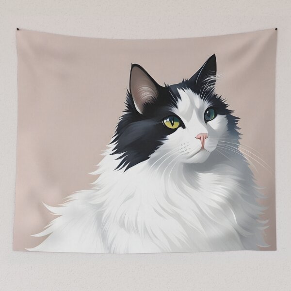 Item preview, fluffy cat designed and sold by aliraweb.