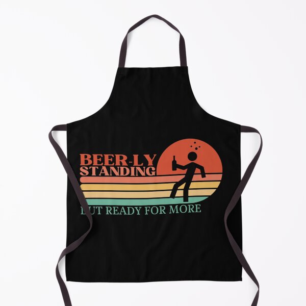 Item preview, Beer-ly Standing But Ready for More Funny Drinking Design | Vintage sunset designed and sold by DesignDazzles.