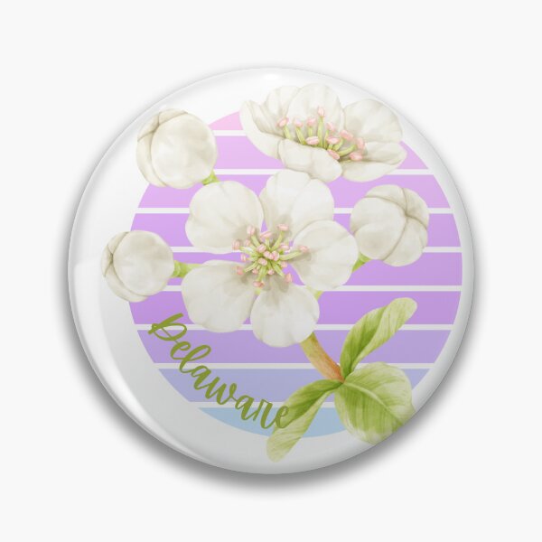 Item preview, Delaware State Flower Peach Blossom Classic T-shirt Sticker designed and sold by ThinkNature!.