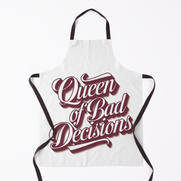 Item preview, Queen of Bad Decisions 3D Chic Calligraphy Design designed and sold by UrbanPopDesigns.