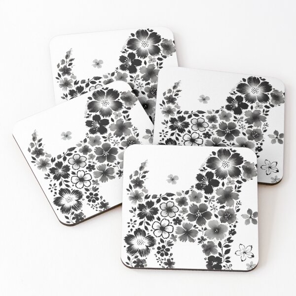 Item preview, Floral Dog Art T-Shirt | Unique Nature-Inspired Canine Design designed and sold by tennsuicom.