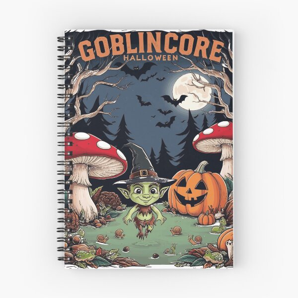 Item preview, Halloween Goblincore enchanted forest goblin full moon designed and sold by DorineDesign.