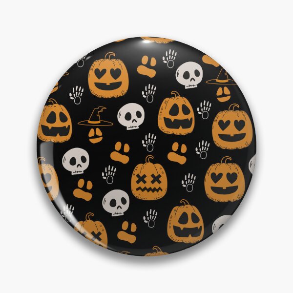 Item preview, Fluorescent Halloween Pumpkins - Glowing Festive Pattern designed and sold by Entheos.