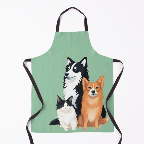 Item preview, art of cat and dogs designed and sold by aliraweb.
