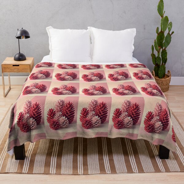 Item preview, Pinecones In Pink MId-Century Modern Kitschy Design designed and sold by taiche.