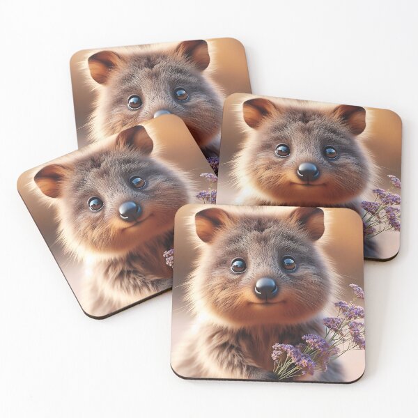 Item preview, a quokka with flowers in its hand designed and sold by bernhagen.