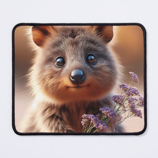 Item preview, a quokka with flowers in its hand designed and sold by bernhagen.