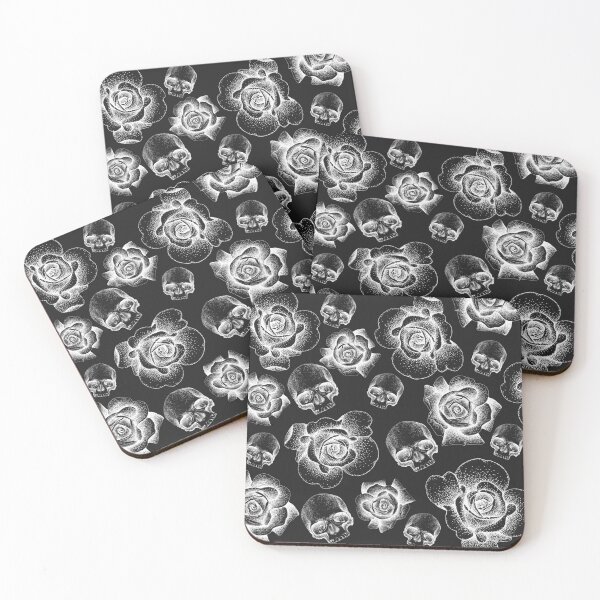 Item preview, Skull and Rose Print designed and sold by Flower Magic .
