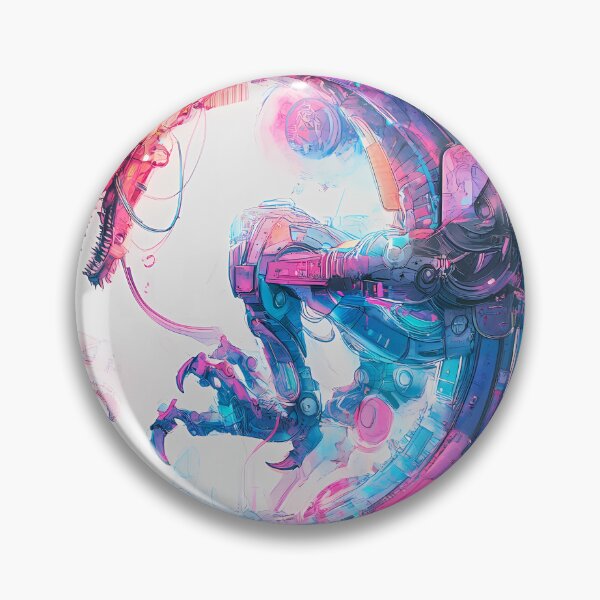 Item preview, Neon Cyberpunk Mechanical Dragon designed and sold by PixelReverb.