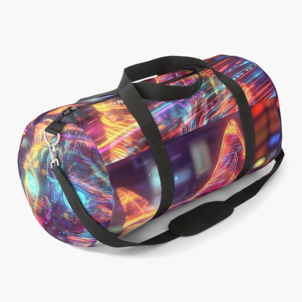 Item preview, Neon Glitch Futuristic Cat designed and sold by PixelReverb.