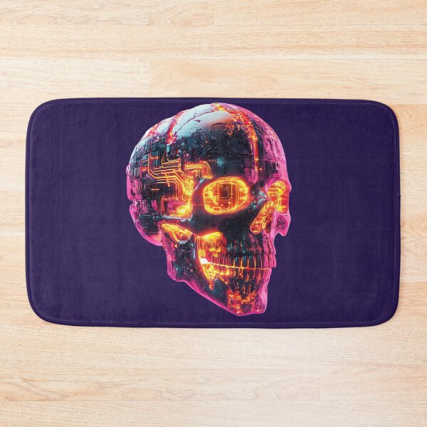 Item preview, Neon Cybernetic Skull Fusion designed and sold by PixelReverb.